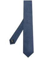 Ermenegildo Zegna Diagonal Stripe Scarf - Blue
