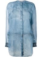 Jil Sander Lightweight See-through Shirt - Blue