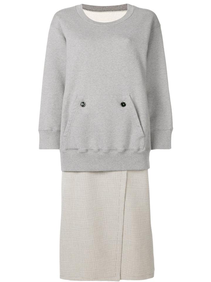 Mm6 Maison Margiela Pocket Front Sweatshirt - Grey