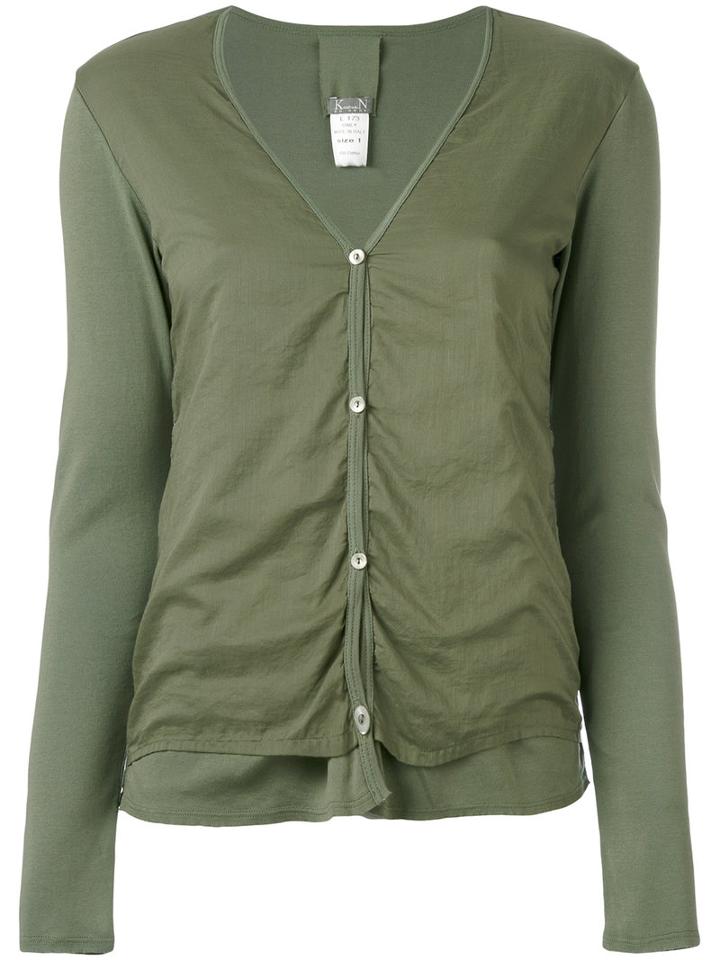 Kristensen Du Nord - Button-up Cardigan - Women - Cotton - 2, Green, Cotton