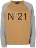 Nº21 Branded Raglan Sweatshirt - Brown