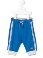Boss Kids - Logo Stripes Sweatpants - Kids - Cotton/spandex/elastane - 24 Mth, Toddler Boy's, Blue