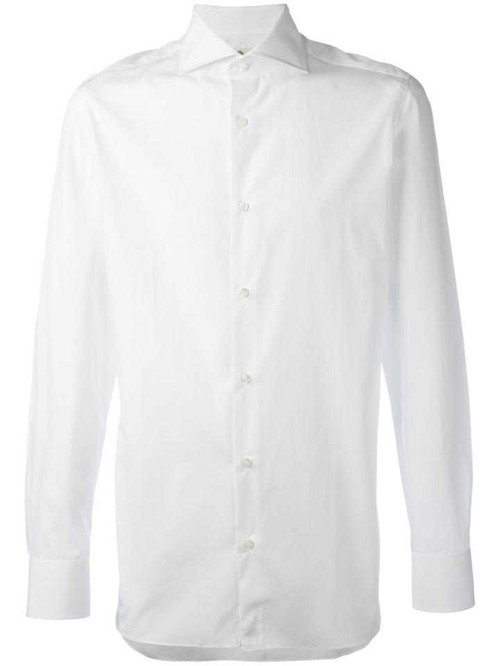 Borrelli Classic Shirt, Men's, Size: 39, White, Cotton
