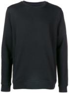 Frankie Morello Brand Stripe Sweatshirt - Black