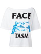 Facetasm Logo Print T-shirt, Women's, Size: 2, White, Cotton