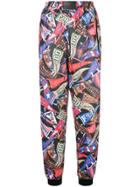 Fiorucci Graphic Print Track Trousers - Pink & Purple