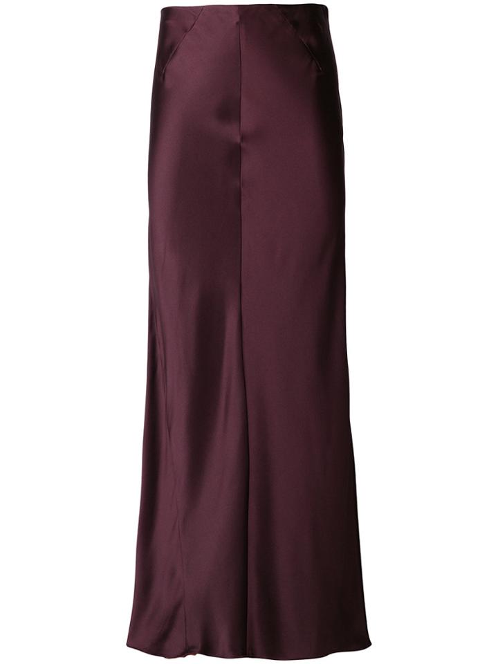 Joseph High Waisted Bias Skirt - Red