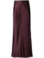 Joseph High Waisted Bias Skirt - Red