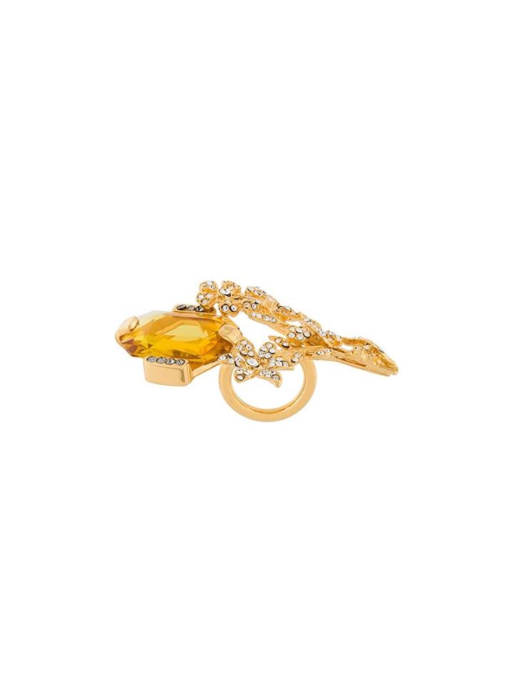 Marni Strass Cocktail Ring, Women's, Metallic