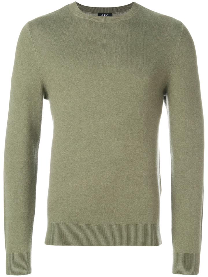 A.p.c. Crew-neck Jumper - Green