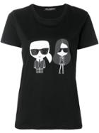 Karl Lagerfeld Karl X Kaia Ikonik T-shirt - Black