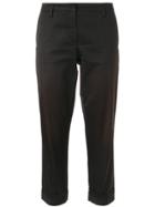 Prada Vintage Cropped Trousers - Black