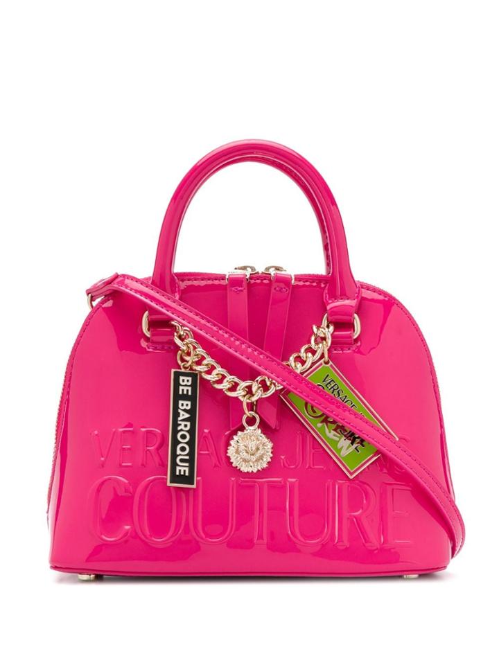 Versace Jeans Couture Logo Charm Tote Bag - Pink