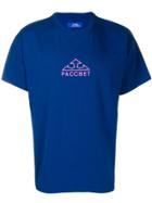 Rassvet Logo Print T-shirt - Blue