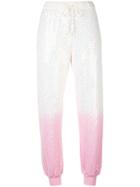 Ashish Gradient Sequin Embellished Track Pants - White