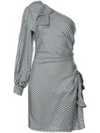 Zimmermann Striped One-sleeve Dress - Black