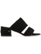 Laurence Dacade Ruched Strap Sandals - Black