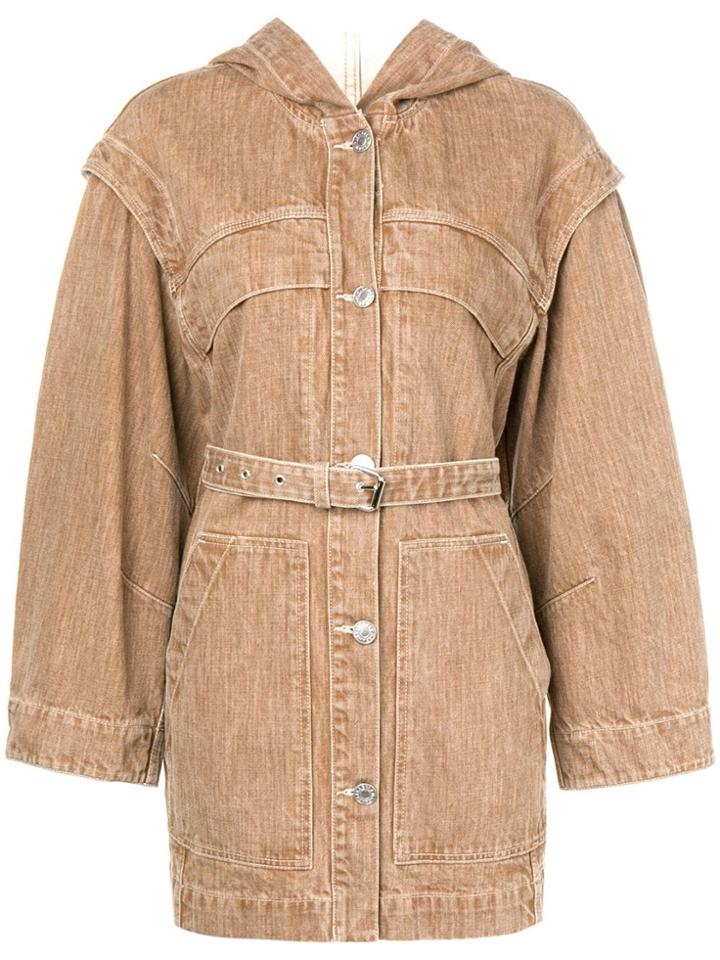 Isabel Marant Étoile Hooded Single-breasted Coat - Brown