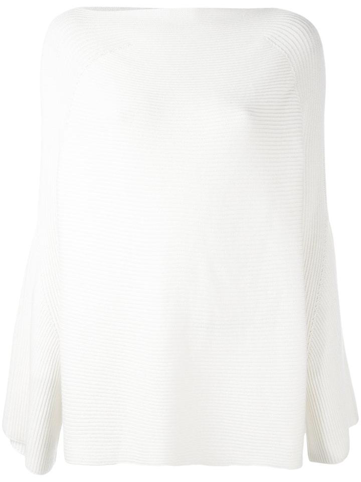Calvin Klein Cashmere Oversized Ribbed Sweater - Neutrals