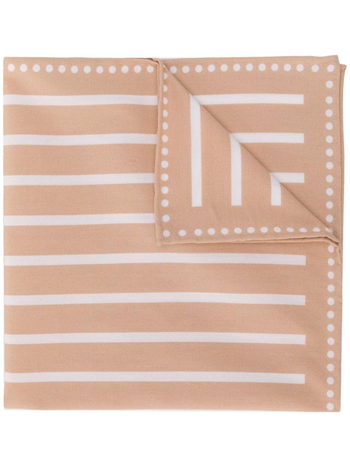 Brunello Cucinelli Striped Pattern Scarf - Neutrals
