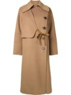 Le Ciel Bleu 'handsome Wrap' Trench Coat, Women's, Size: 36, Brown, Polyester/wool