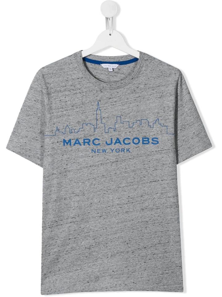 Little Marc Jacobs Teen Skyline Logo T-shirt - Grey