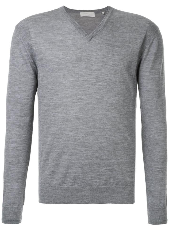 Cerruti 1881 V-neck Jumper - Grey