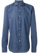 Fay Denim Shirt, Men's, Size: 44, Blue, Cotton