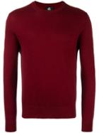 Ps By Paul Smith Crew Neck Jumper, Men's, Size: Xxl, Red, Cotton/nylon/spandex/elastane