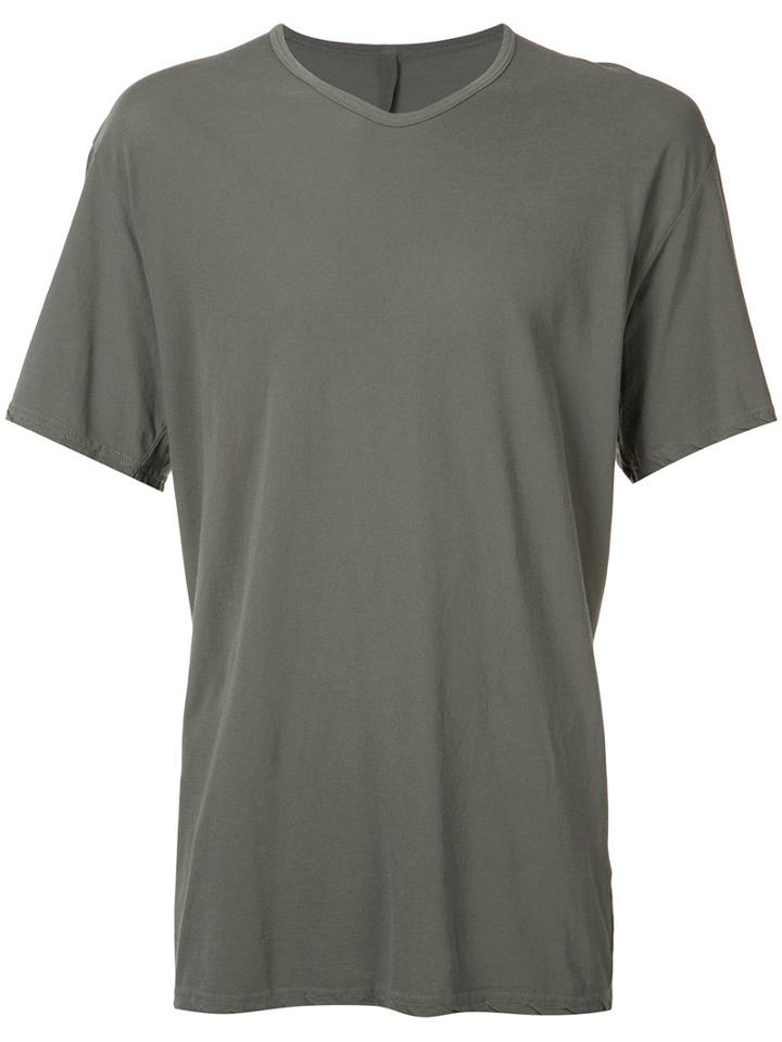 Attachment - Plain T-shirt - Men - Cotton - 3, Green, Cotton