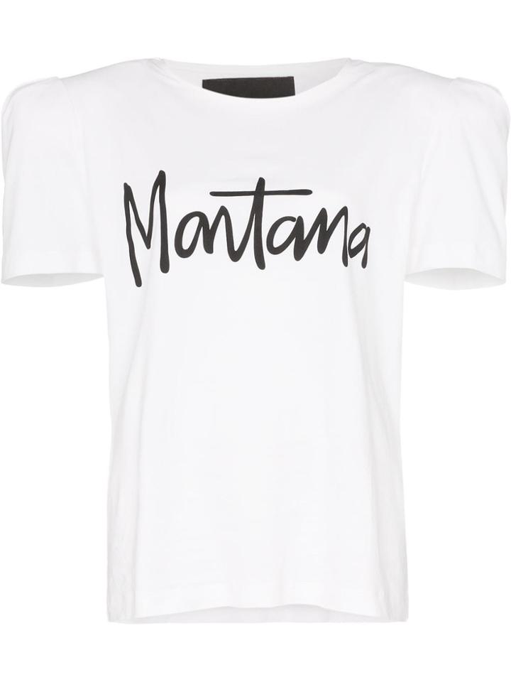 Montana X Montana Print Cotton T Shirt - White