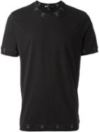 Y-3 Stitch Detail T-shirt, Men's, Size: M, Black, Cotton