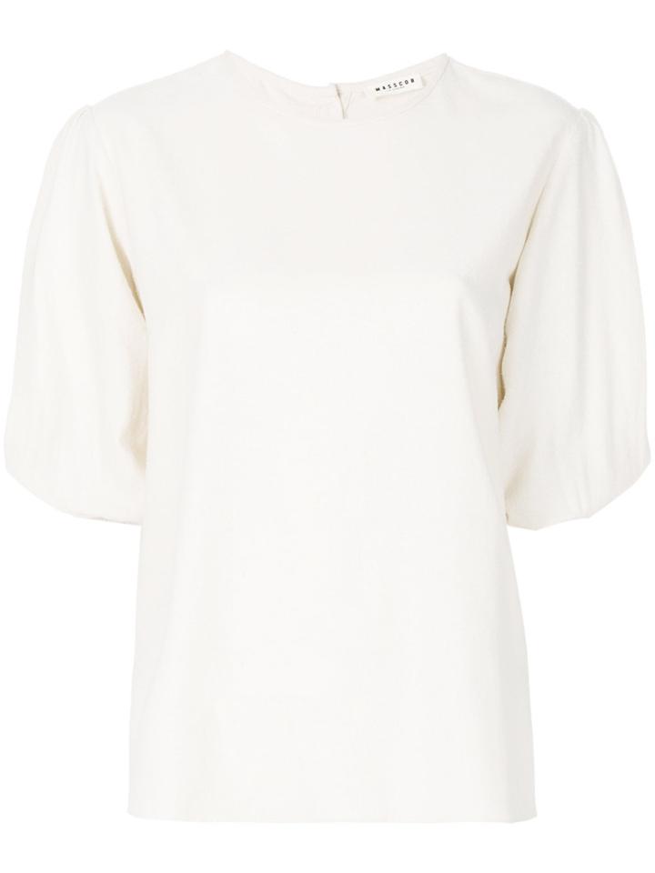Masscob Juliet Sleeve Top - Nude & Neutrals