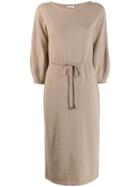 Peserico Drawstring Waist Dress - Brown