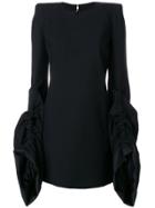 Saint Laurent Fitted Structured Dress - Black