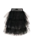 Simone Rocha Layered Tulle Skirt - Black