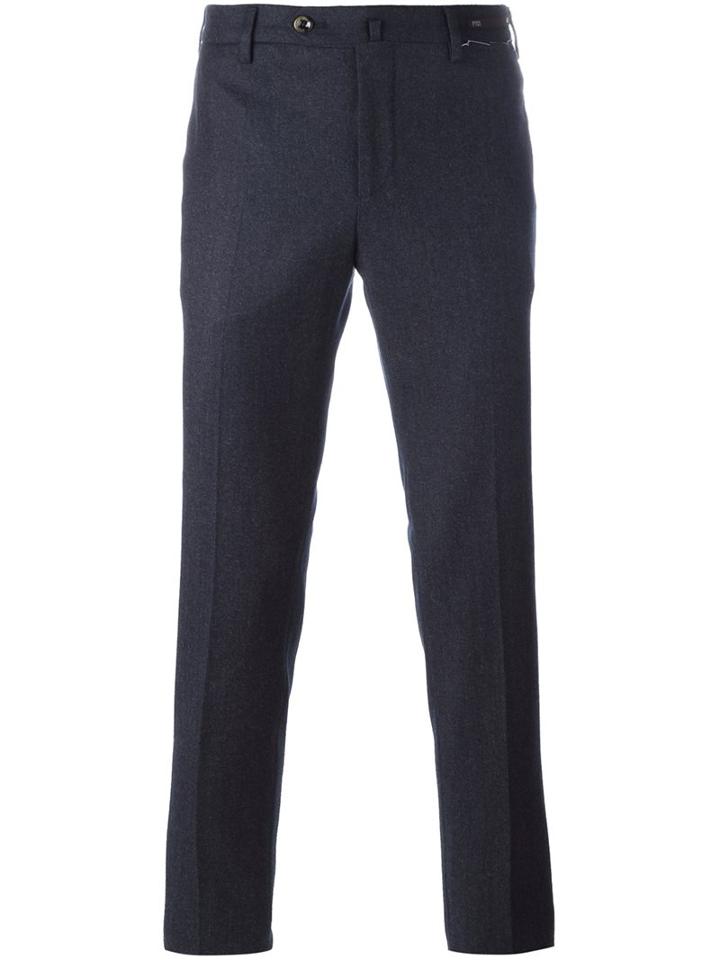 Pt01 Skinny Trousers, Men's, Size: 48, Grey, Cotton/polyamide/spandex/elastane/virgin Wool