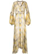 Silvia Tcherassi Sheer Maxi Dress - Yellow