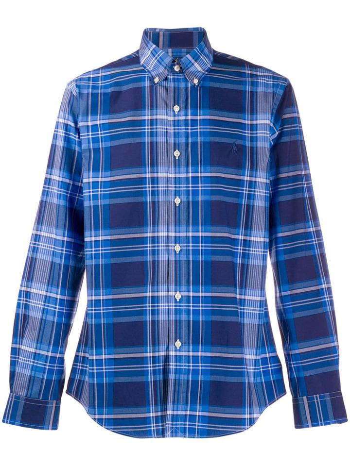 Polo Ralph Lauren Plaid Long Sleeve Shirt - Blue