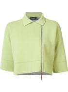 Cividini Cropped Jacket, Women's, Size: 38, Green, Wool