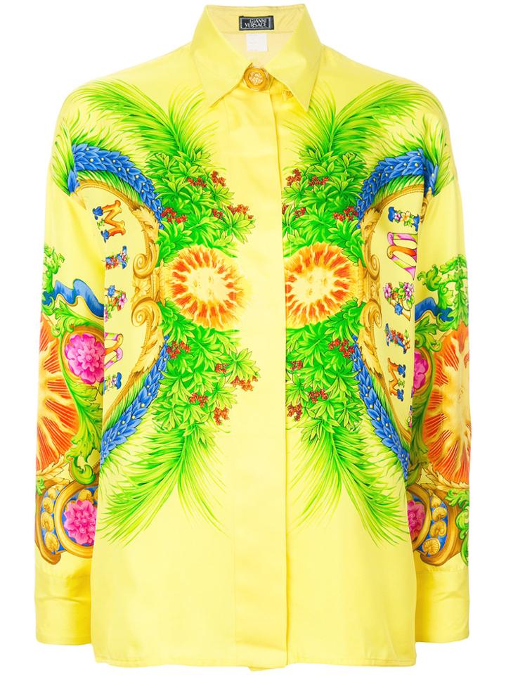 Versace Vintage Miami Print Shirt - Multicolour