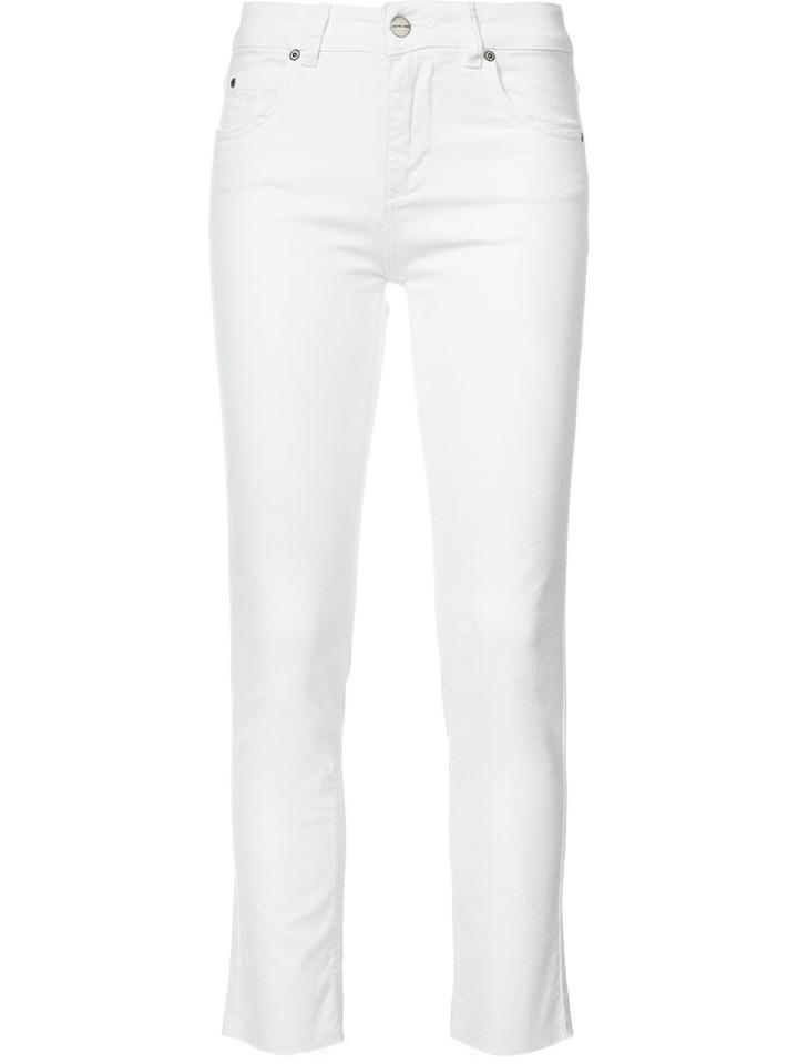 Anine Bing - Cropped Jeans - Women - Cotton/elastodiene - 31, White, Cotton/elastodiene
