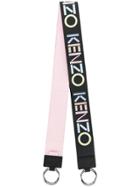 Kenzo Logo Embroidered Bag Strap - Black
