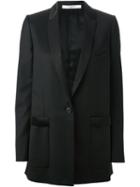 Givenchy Long Line Blazer, Women's, Size: 38, Black, Silk/cotton/viscose/wool
