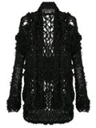 Osklen Asap Maxi Cardigan - Black