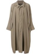 Issey Miyake Men Lightweight Trench Coat - Green