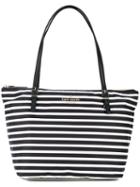 Kate Spade - Striped Shoulder Bag - Women - Leather/polyester - One Size, Black, Leather/polyester
