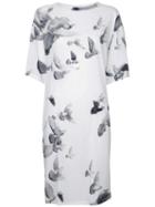 A.f.vandevorst - Bird Printed Dress - Women - Silk/spandex/elastane - M, Women's, White, Silk/spandex/elastane