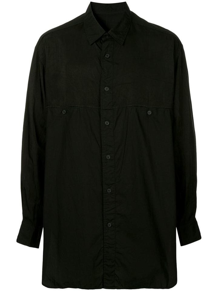 Yohji Yamamoto Panelled Shirt - Black