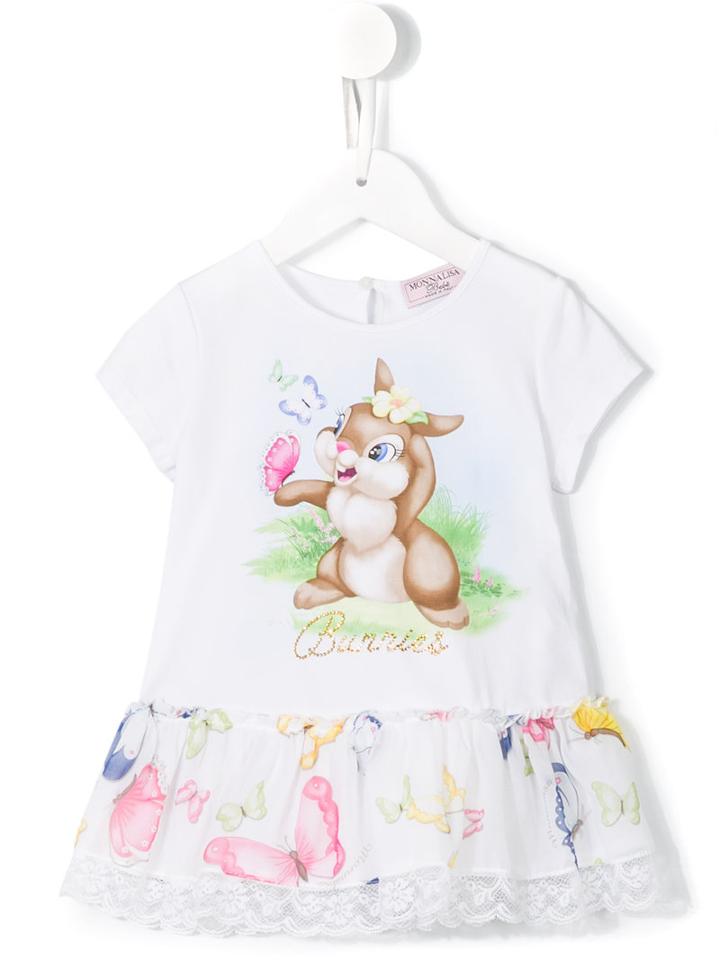 Monnalisa Burries Dress, Infant Girl's, Size: 9 Mth, White